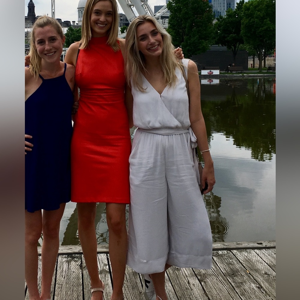 Aritzia Babaton Off-White Jumpsuit